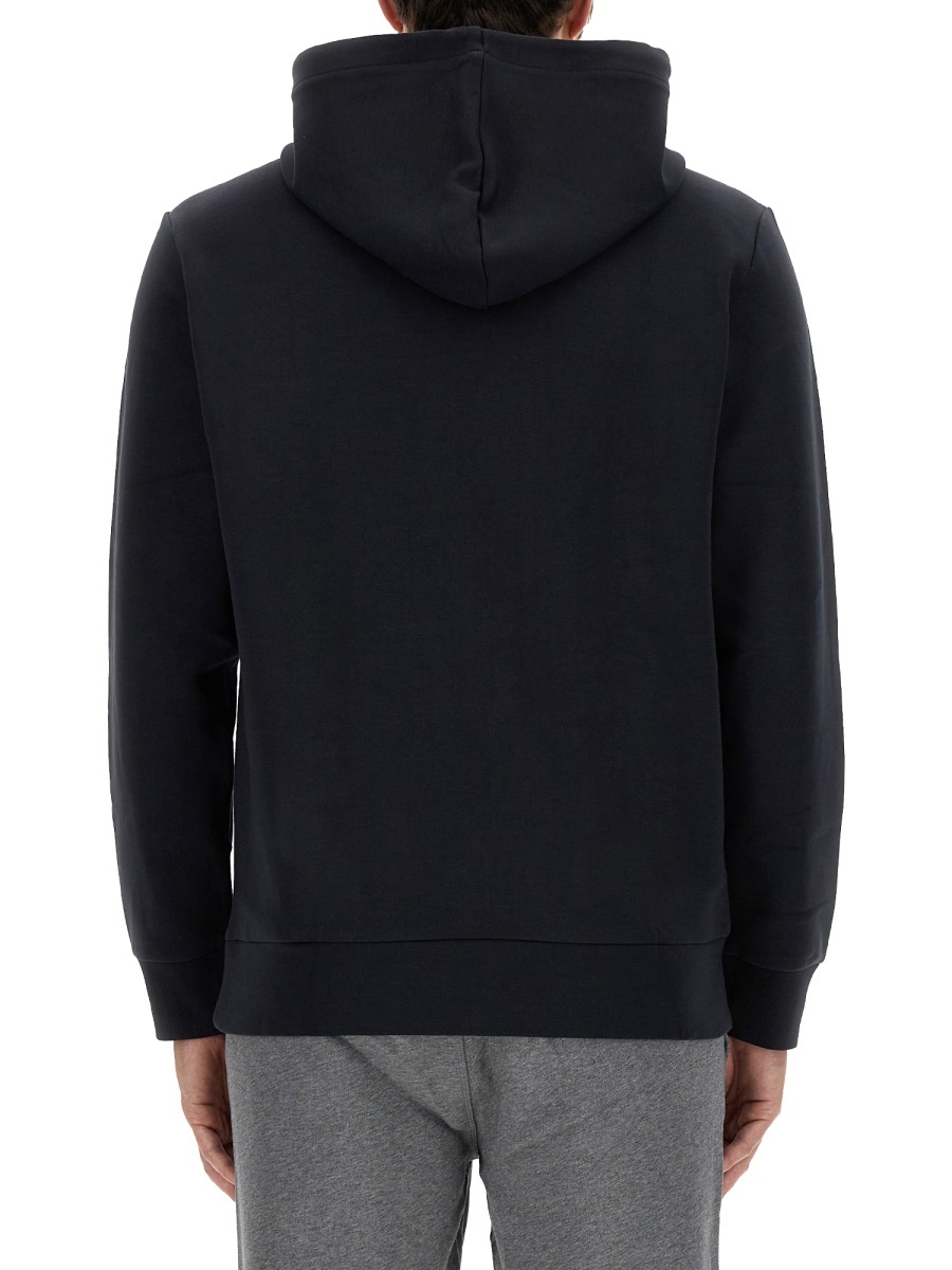 Shop Hugo Boss Soody Logo Hooded Sweater In Black