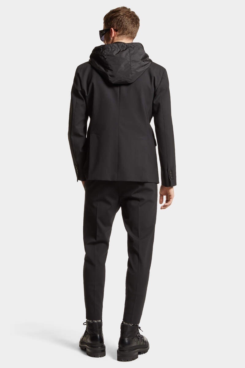 Dsquared2 Logo-print Tapered Trousers In Black