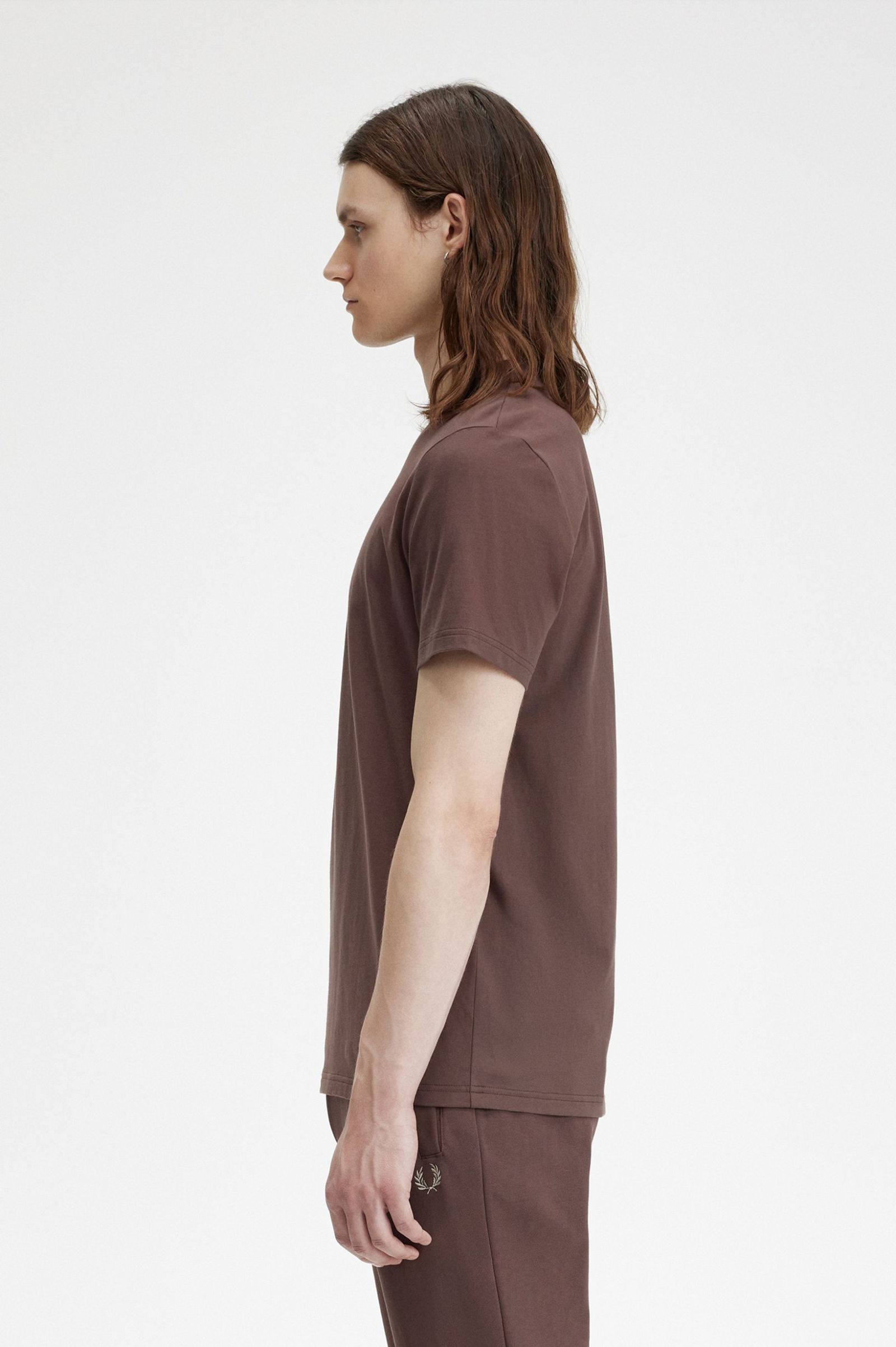 Fred Perry Logo T-shirt In Red