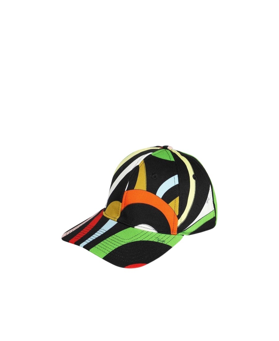 Pucci Marmo-print Baseball Cap In Black
