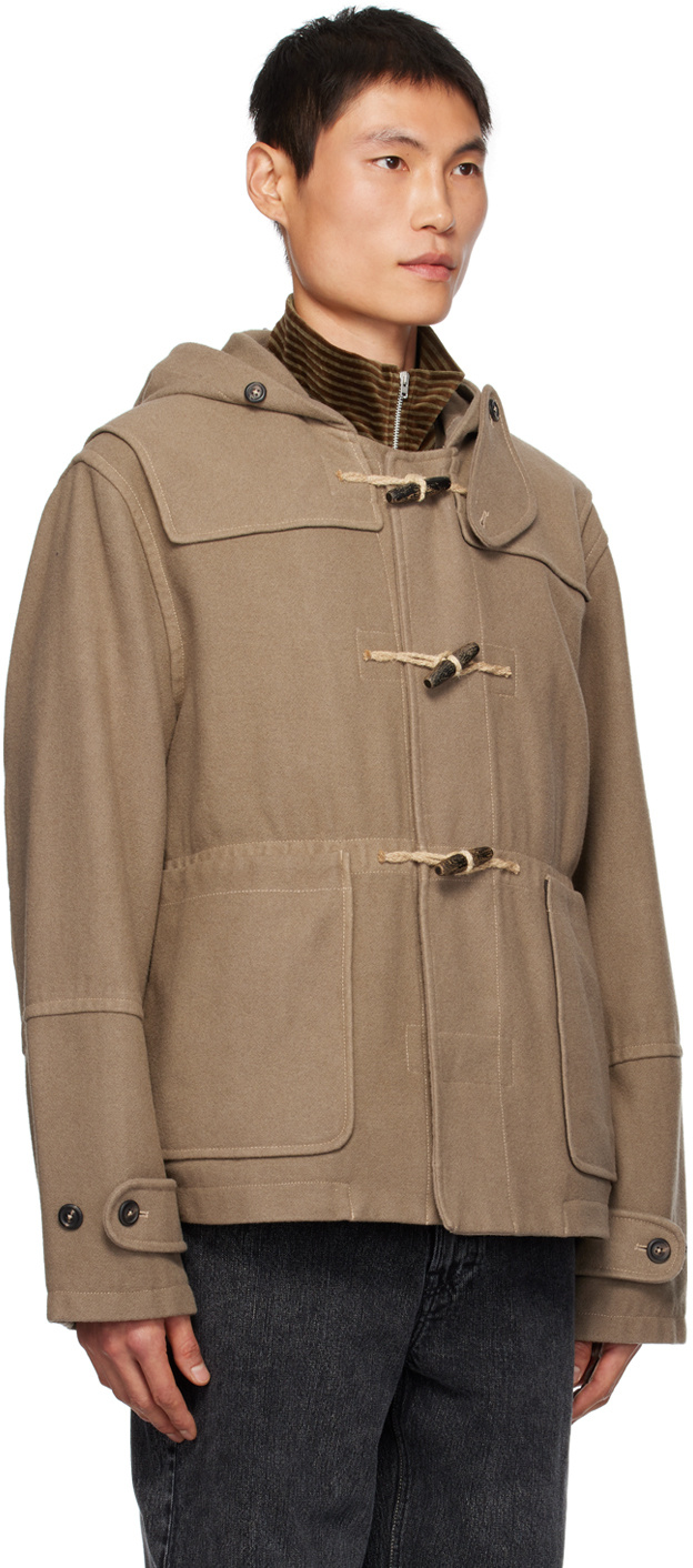 Our Legacy Cropped Duffel Jacket In Brown