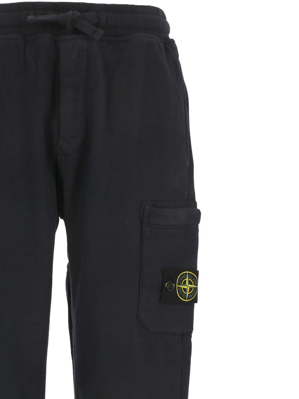 Stone Island Compass-patch Drawstring Track Pants In Blue