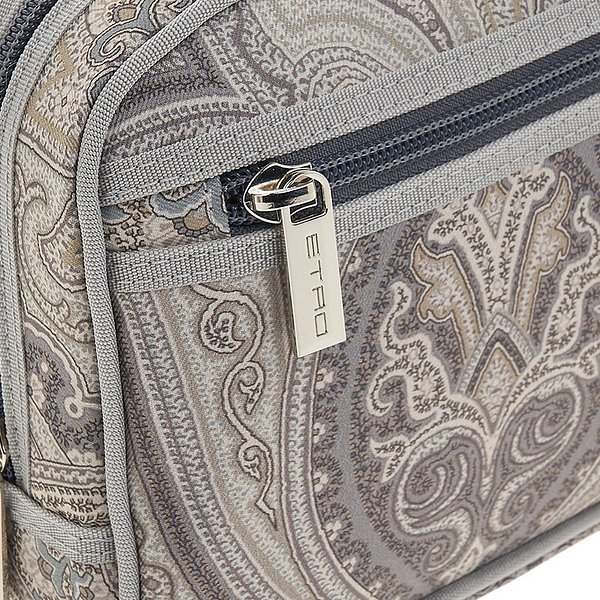 Etro Zipper Clutch In Gray