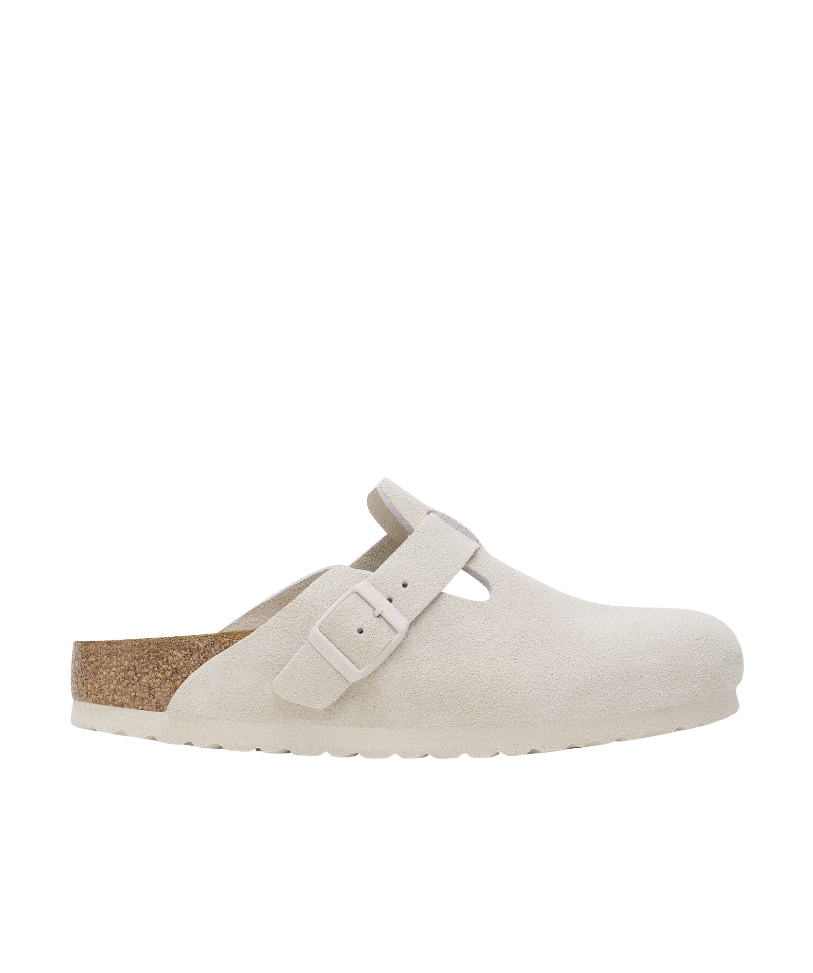 Birkenstock Boston Suede In White