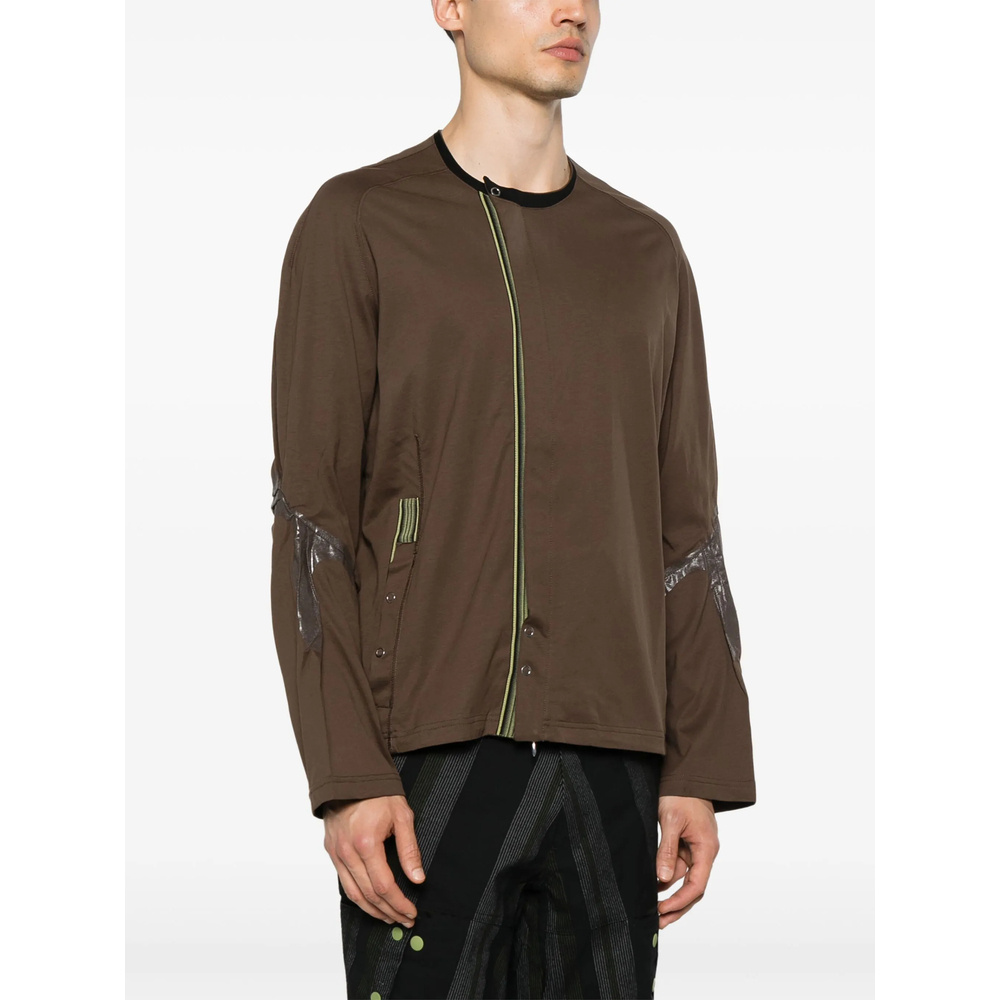 Kiko Kostadinov K-dart Jersey Jacket In Earthy Brown