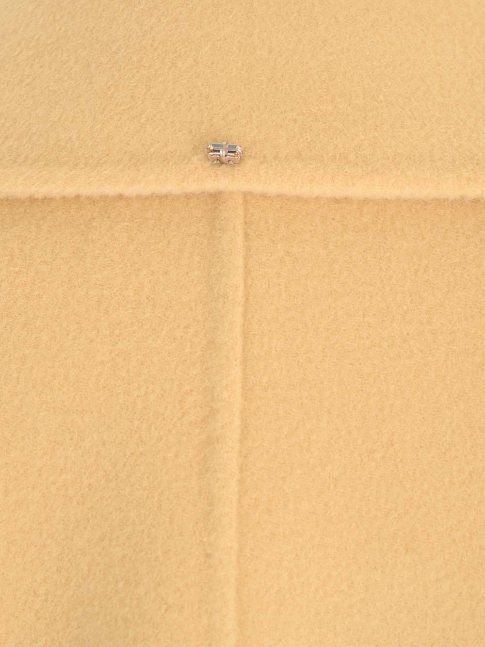 Sportmax Woman Coat Camel Size 8 Virgin Wool In Nude