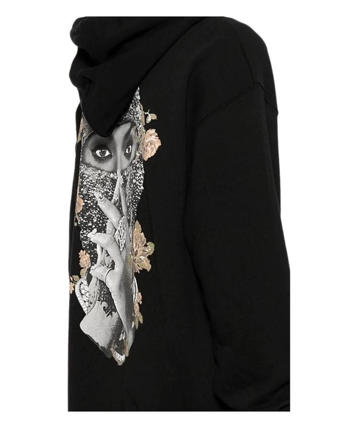 Ih Nom Uh Nit Crown Mask Sweatshirt In Black