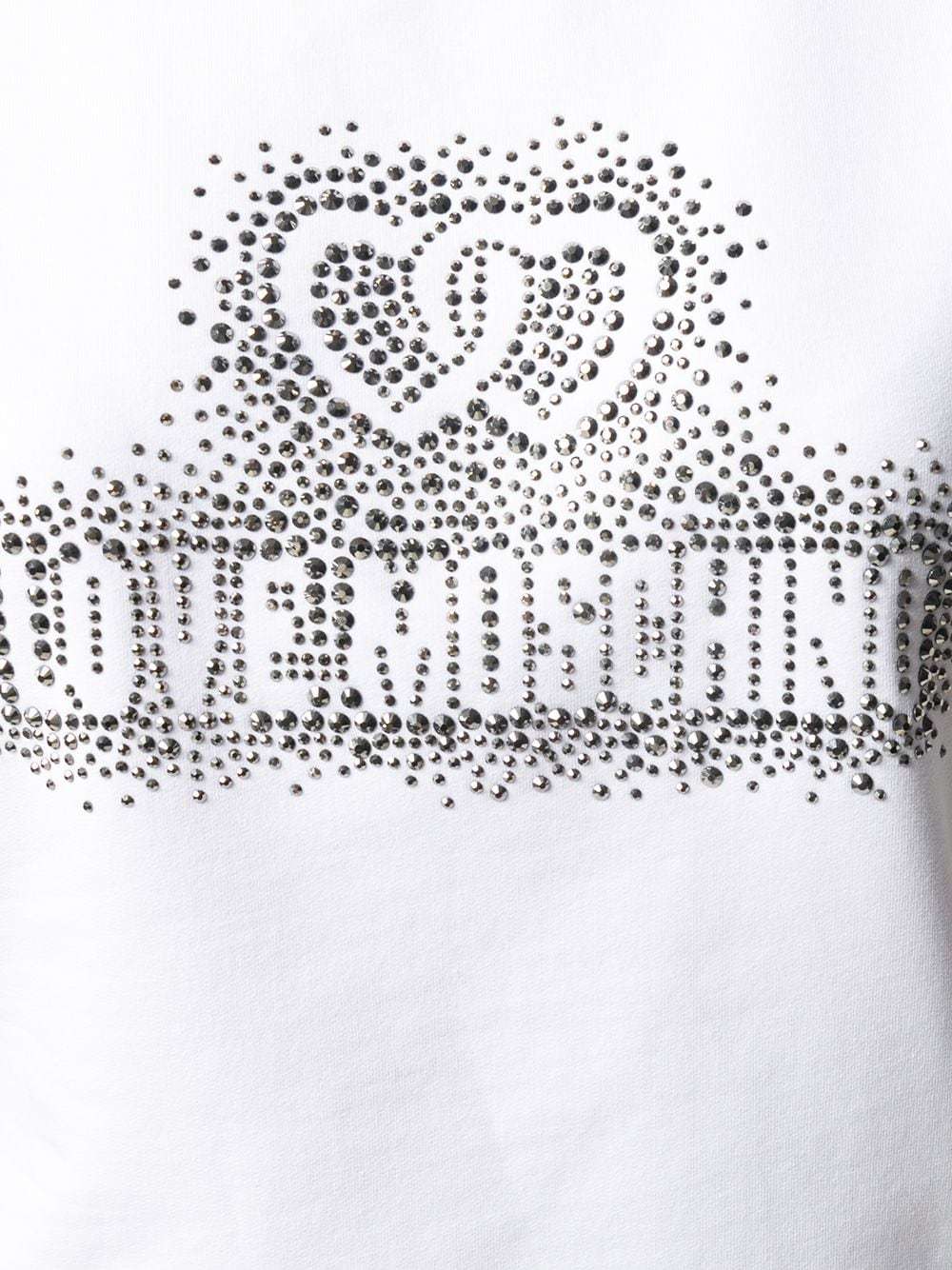 Moschino Logo Detail T-shirt Dress In White