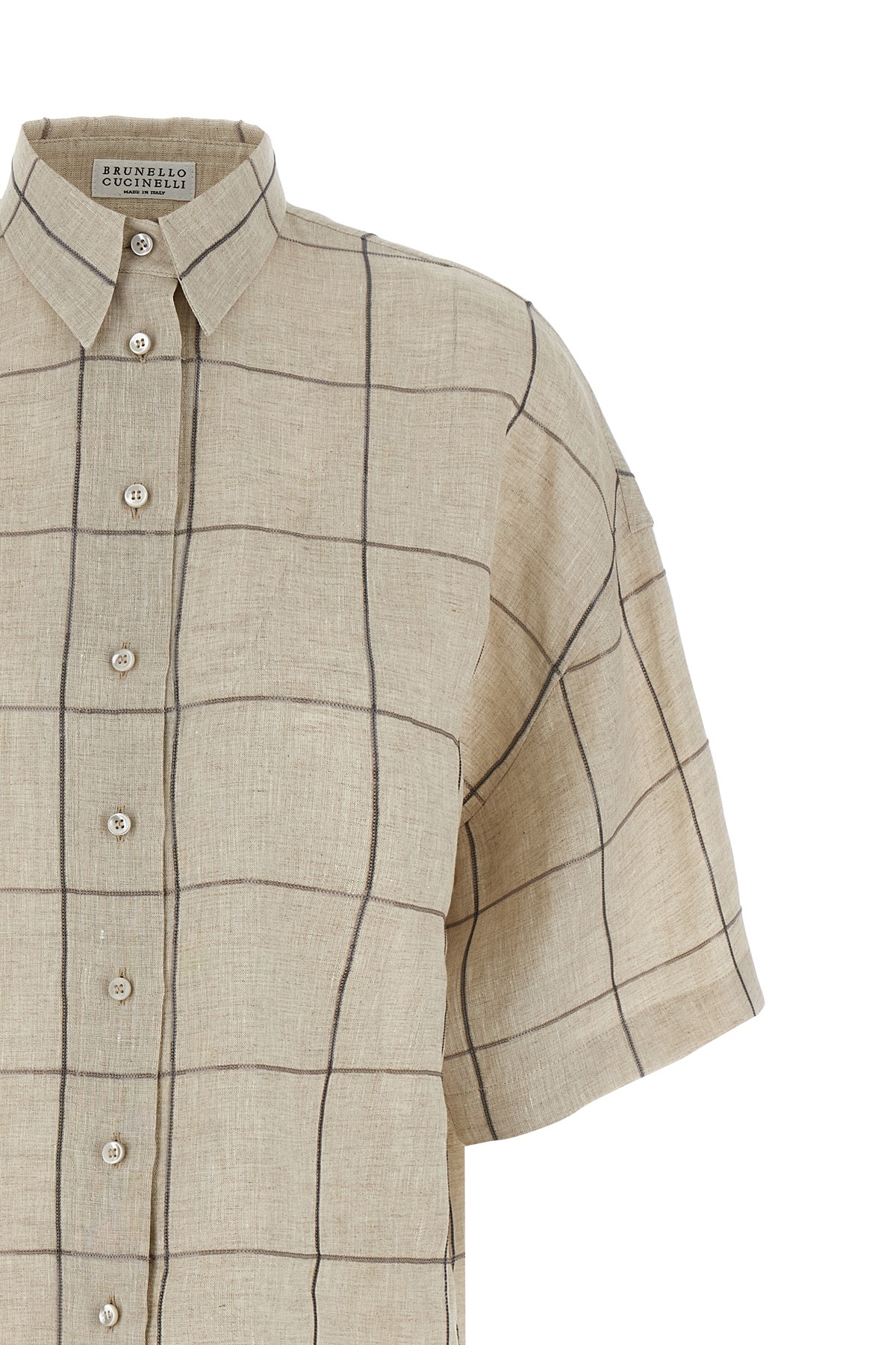 Brunello Cucinelli Checked Short-sleeved Shirt