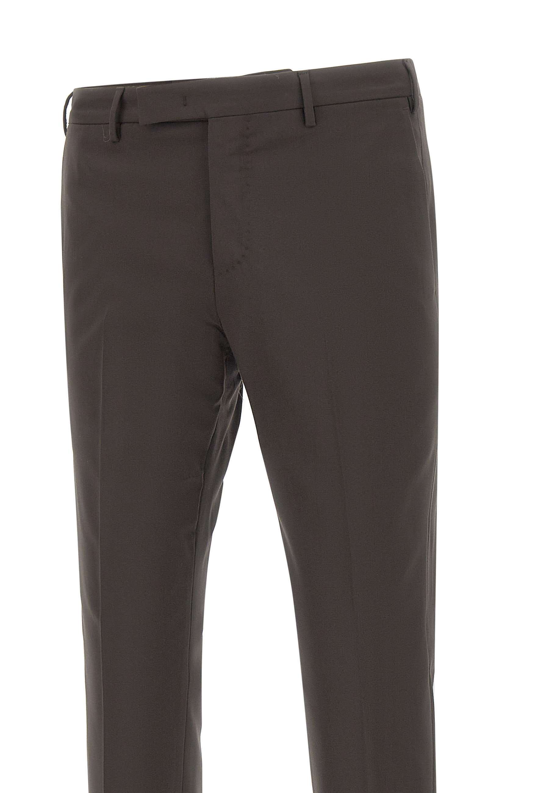 Pt Torino Belt Loop Casual Pants In Brown