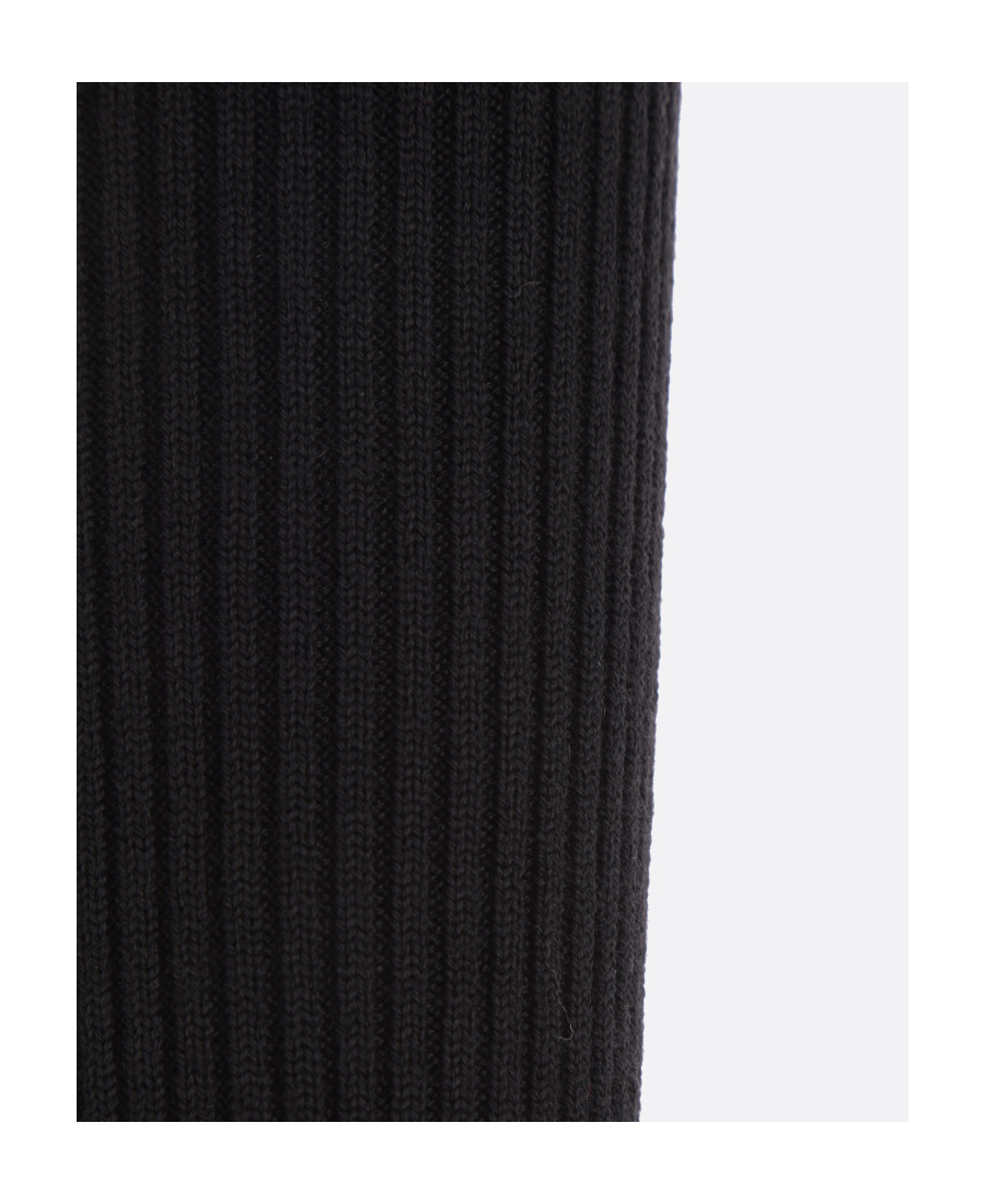Alexander Mcqueen Cutout Ribbed Wool-blend Sweater In Black