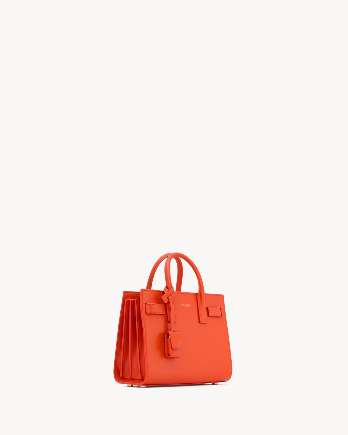 Saint Laurent Sac De Jour In Smooth Leather - Nano In Orange