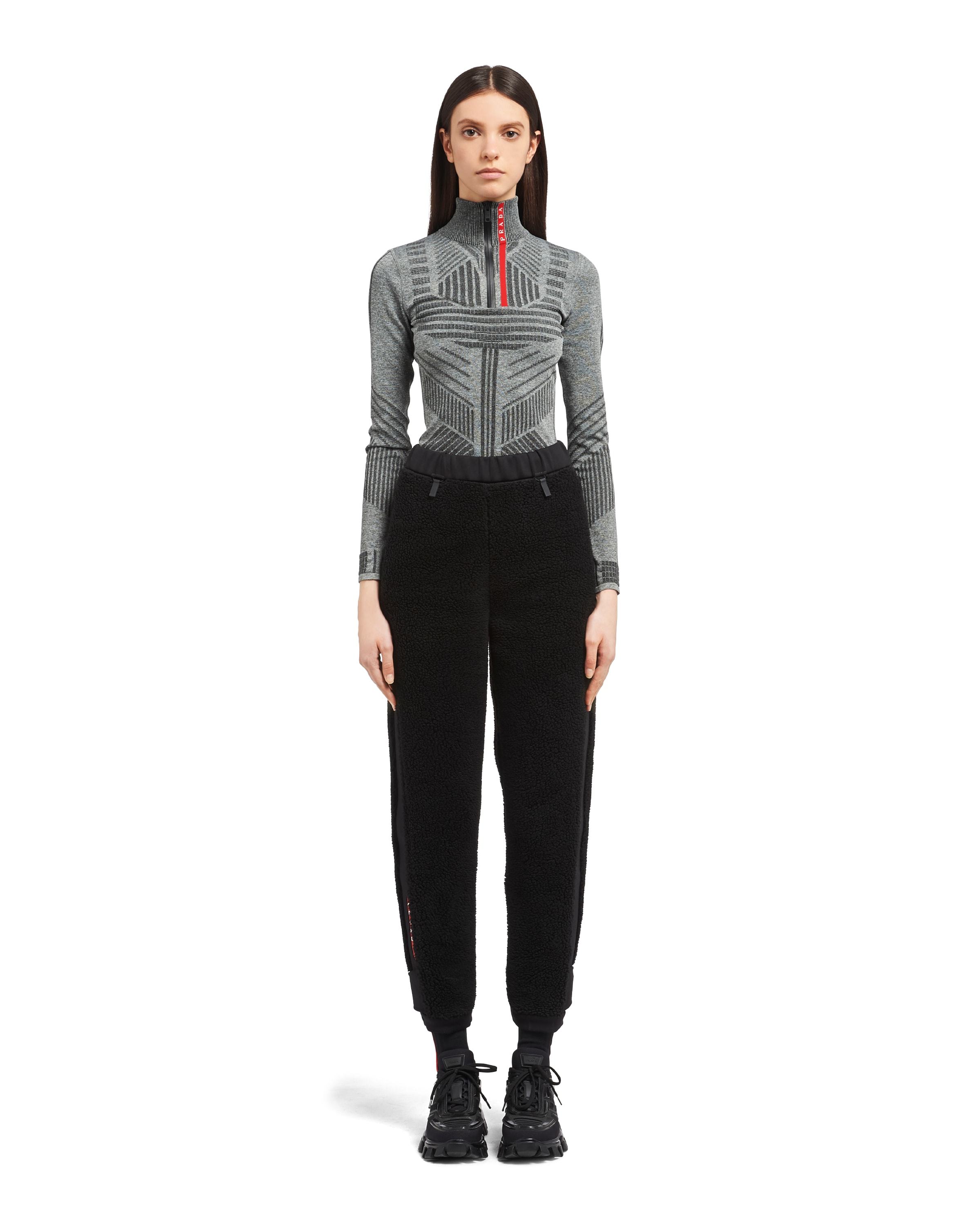 Prada Logo-print Trousers In Black