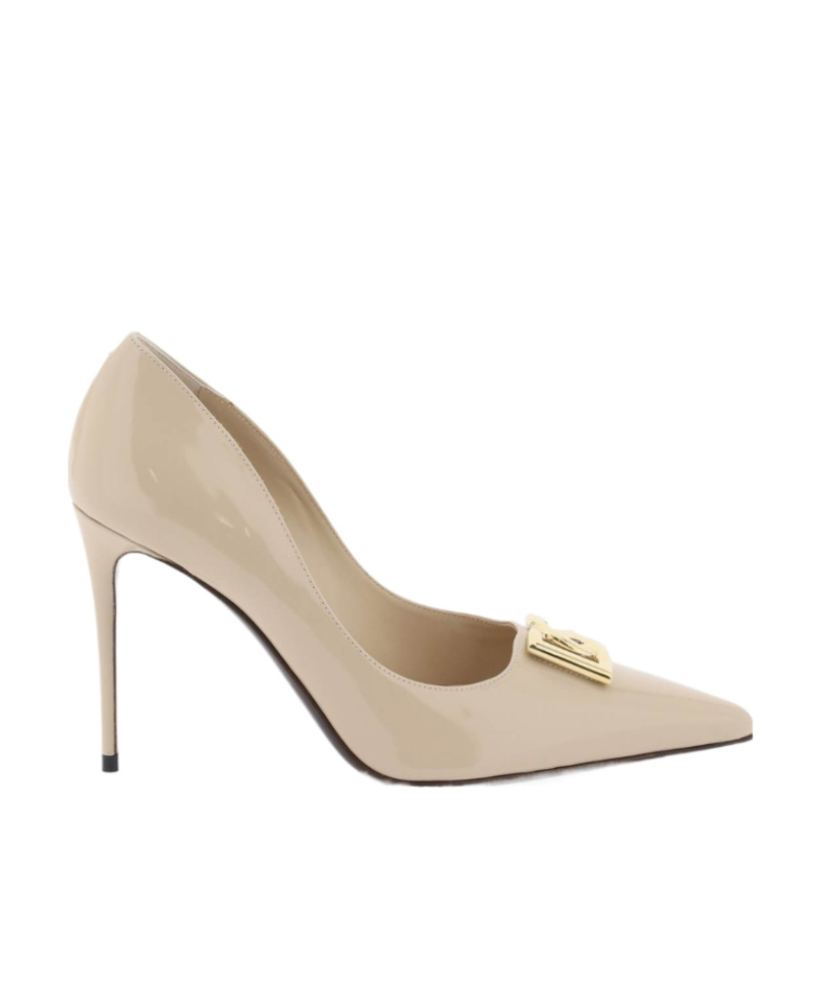 Dolce & Gabbana Dolce&gabbana Decollete' Cappuccino With Dg In Nude