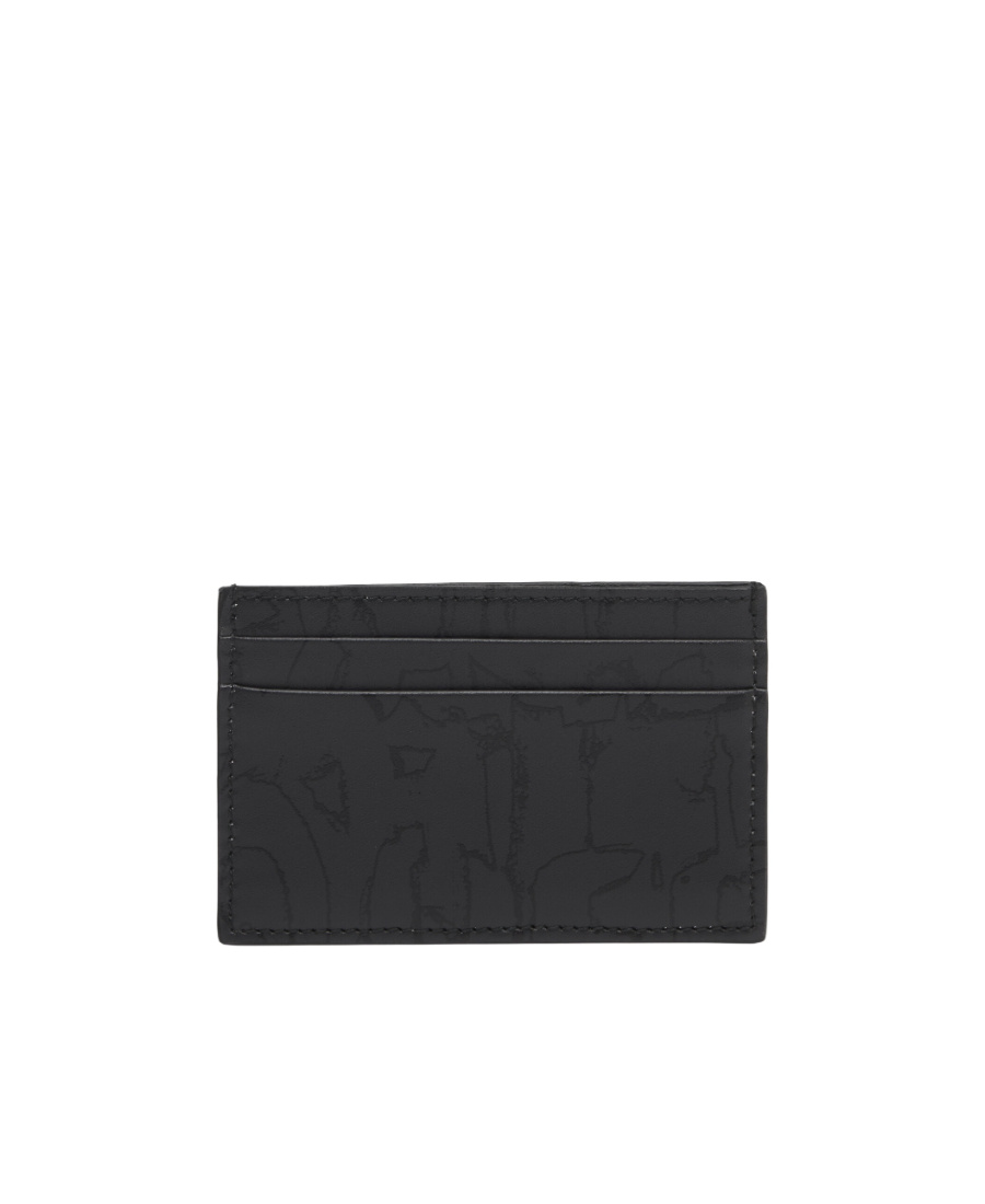 Alexander Mcqueen Graffiti Card Holder Accessories In Black