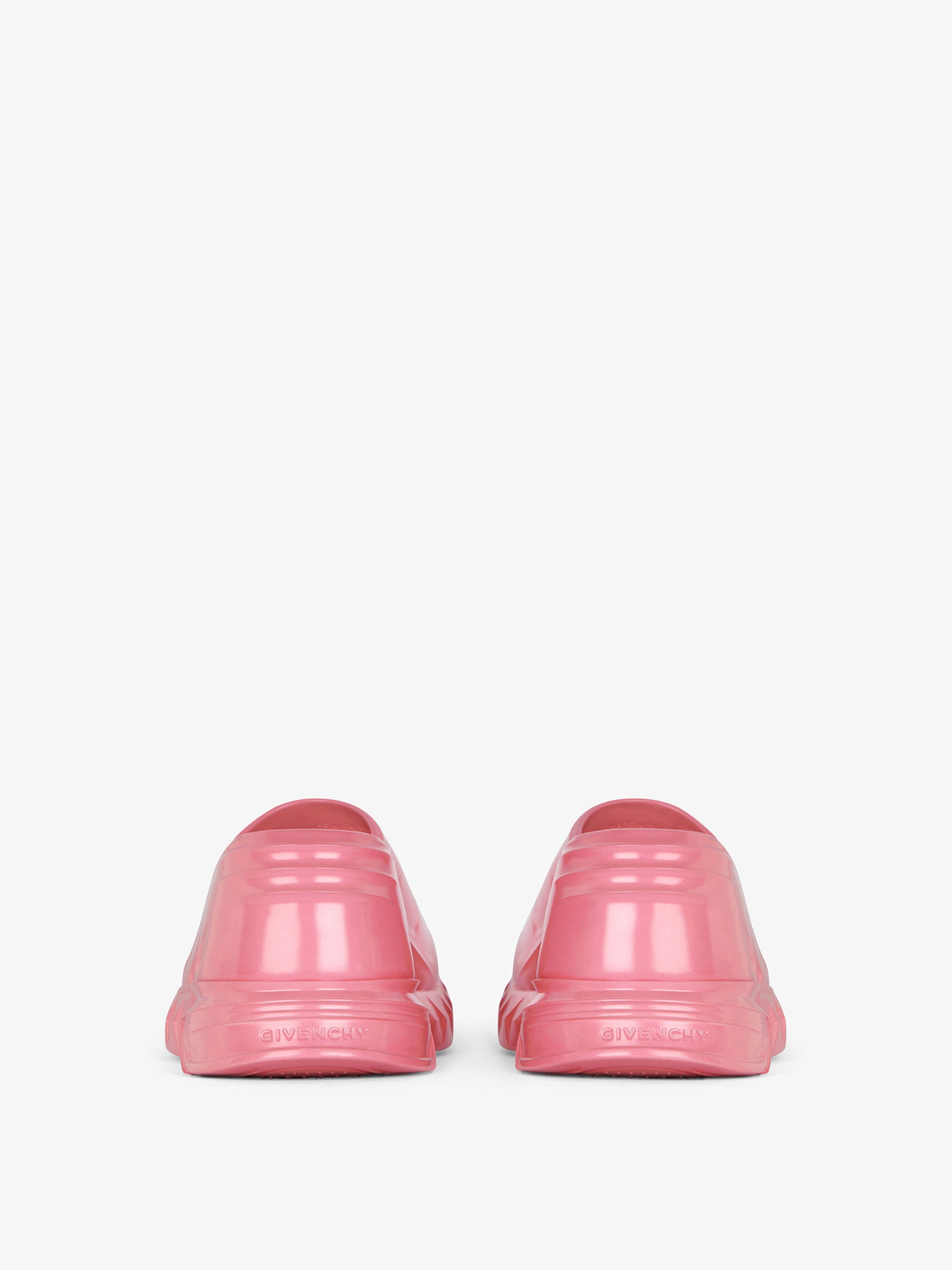 Givenchy Marshmallow Wedge Sandals In Iridescent Rubber In Pink