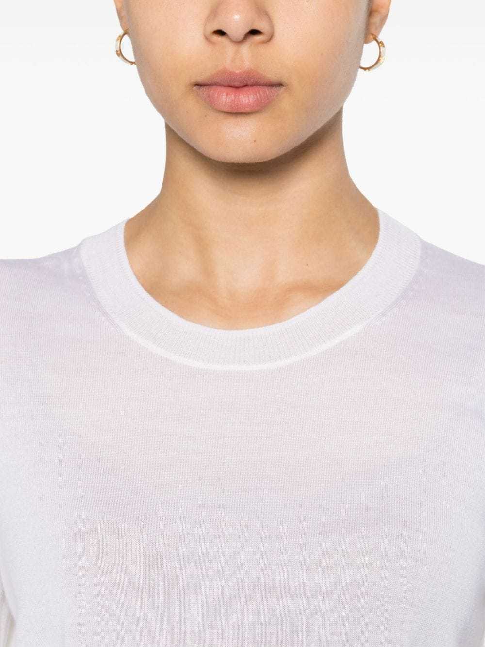 P.a.r.o.s.h Wool-silk-blend Jumper In White