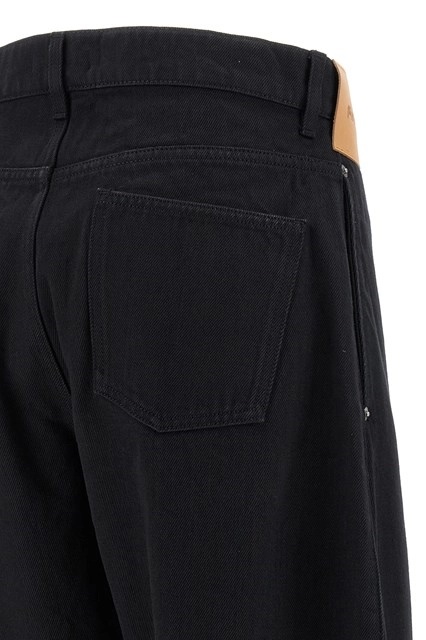 Junya Watanabe Low-rise Wide-leg Denim Trousers In Black