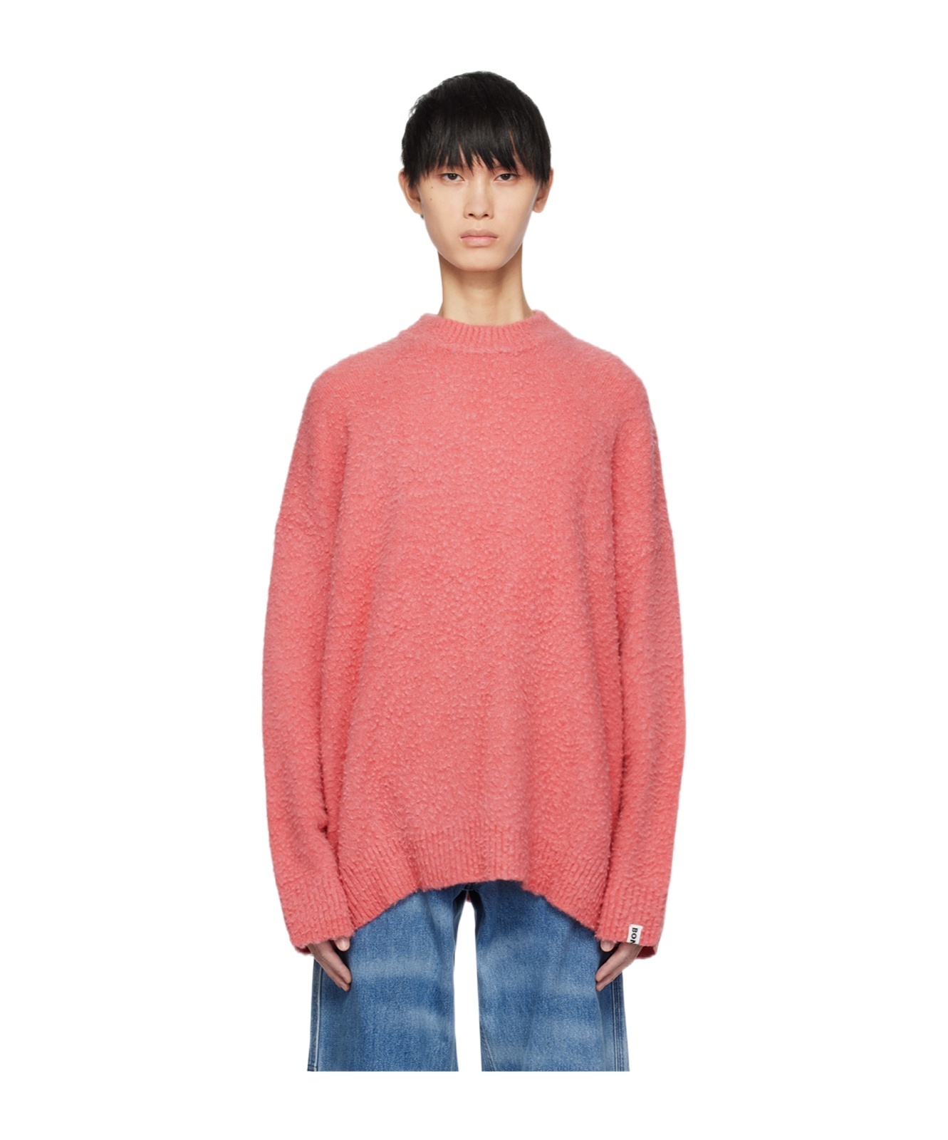 Bonsai Logo-patch Casentino-wool Jumper In Red