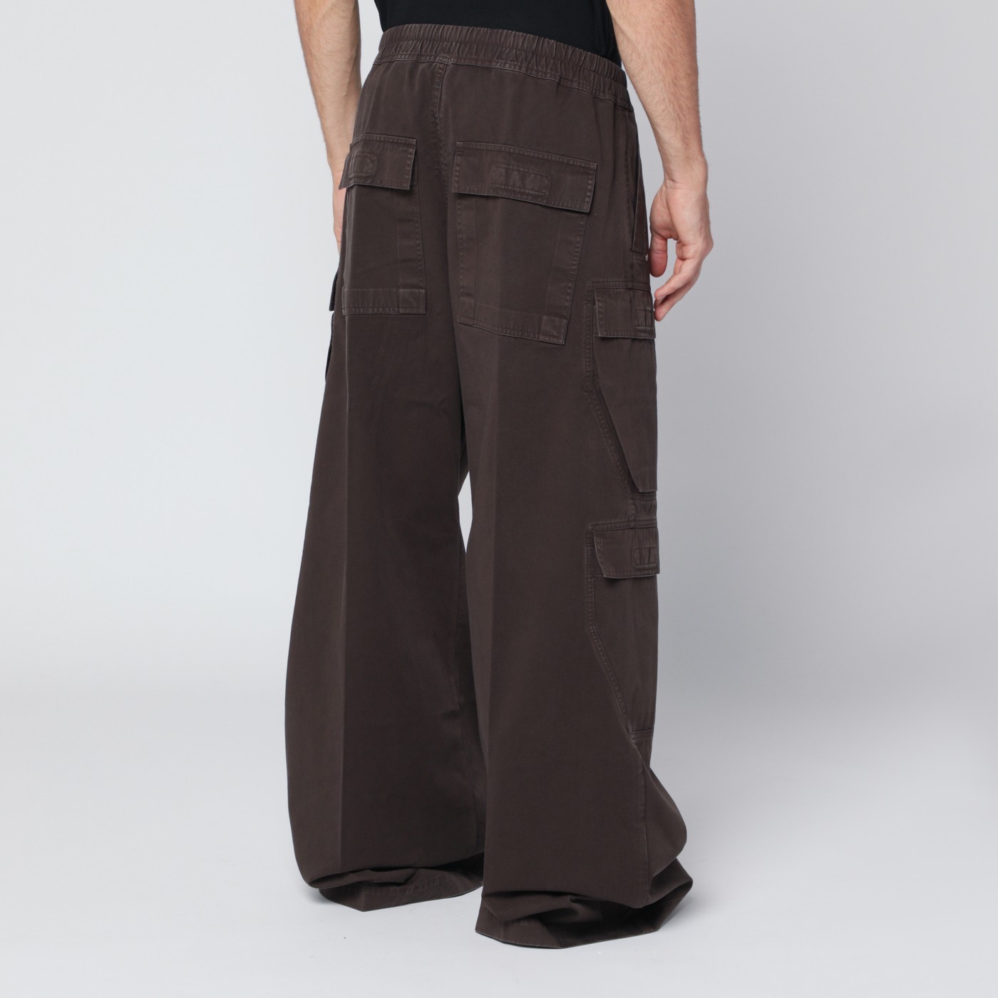 Rick Owens Drkshdw Double Cargo Jumbo Belas Trousers In Black