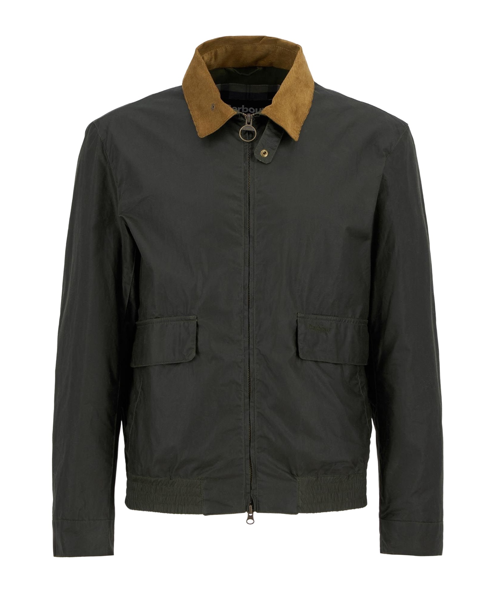 BARBOUR NEWBURY CONTRASTING-COLLAR UTILITY JACKET