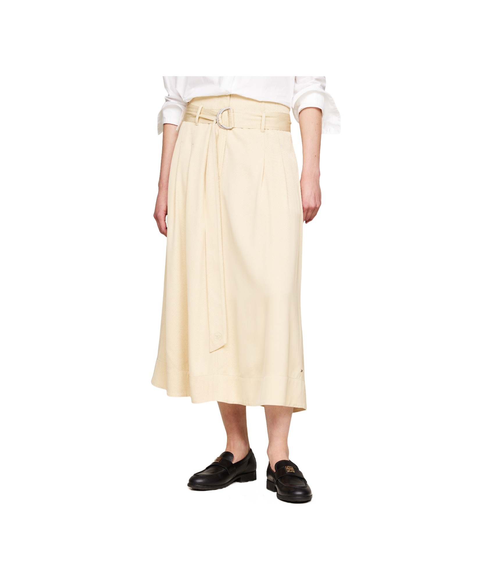 Tommy Hilfiger Belted Skirt In Neutral