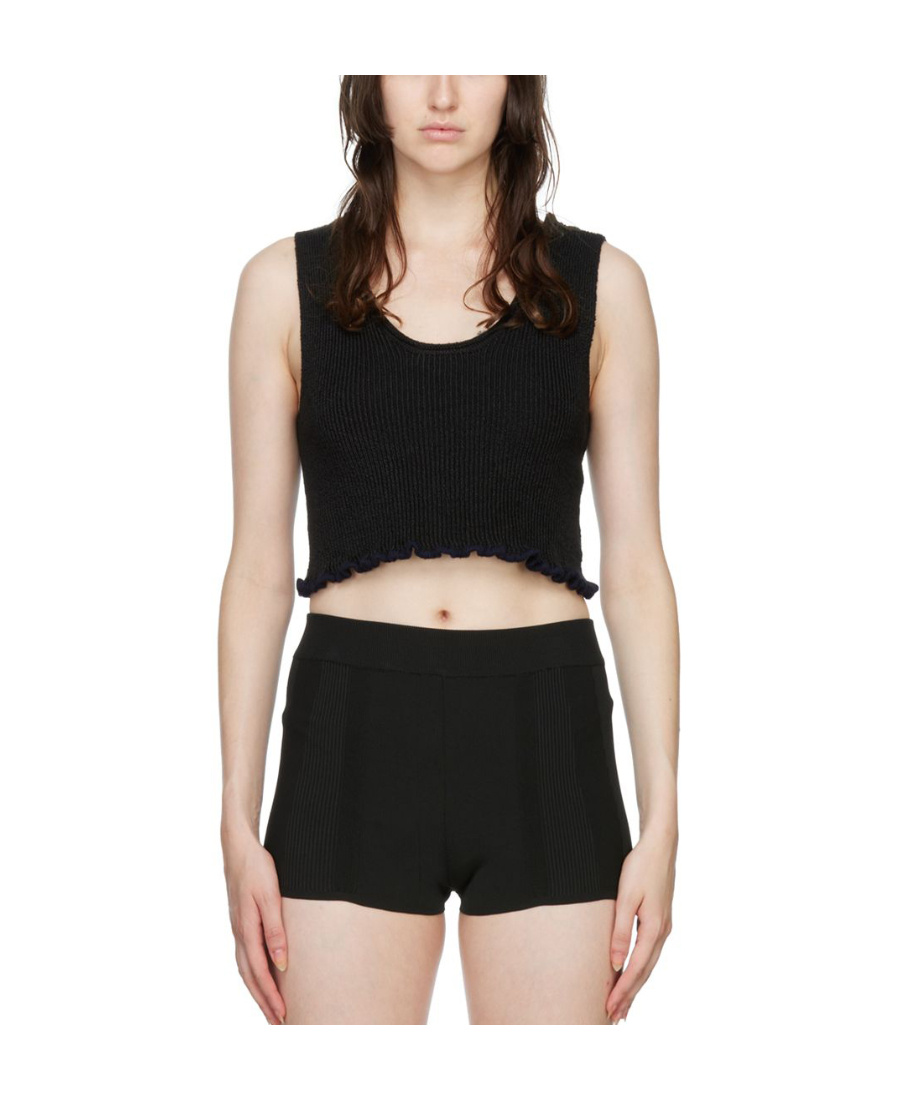 Jacquemus Black 'le Bandeau' Tank Top In 990 Black
