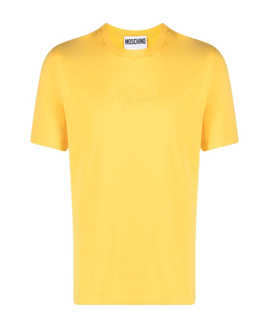 Moschino Logo-print T-shirt In Yellow