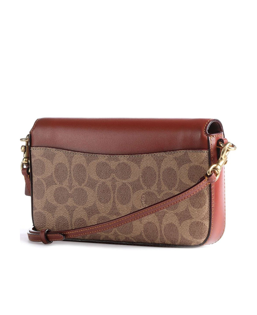 Coach Monogram-pattern Crossbody Bag In Brown