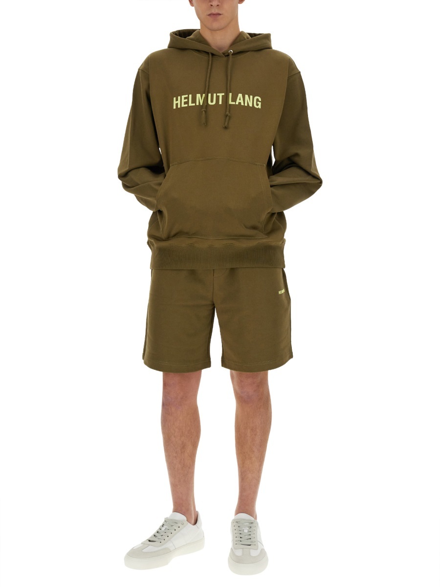Helmut Lang Sweatshirt With Logo In Brown