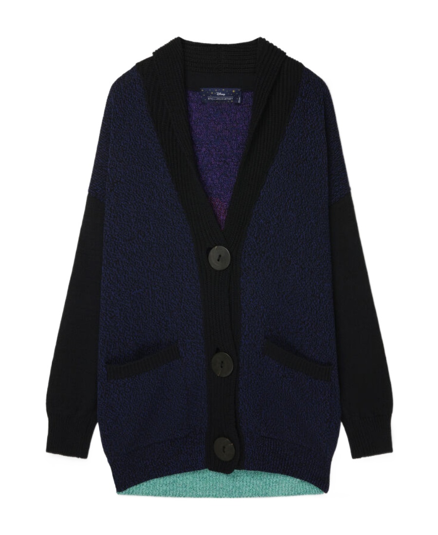 Stella Mccartney Chunky Intarsia Cardigan In Black