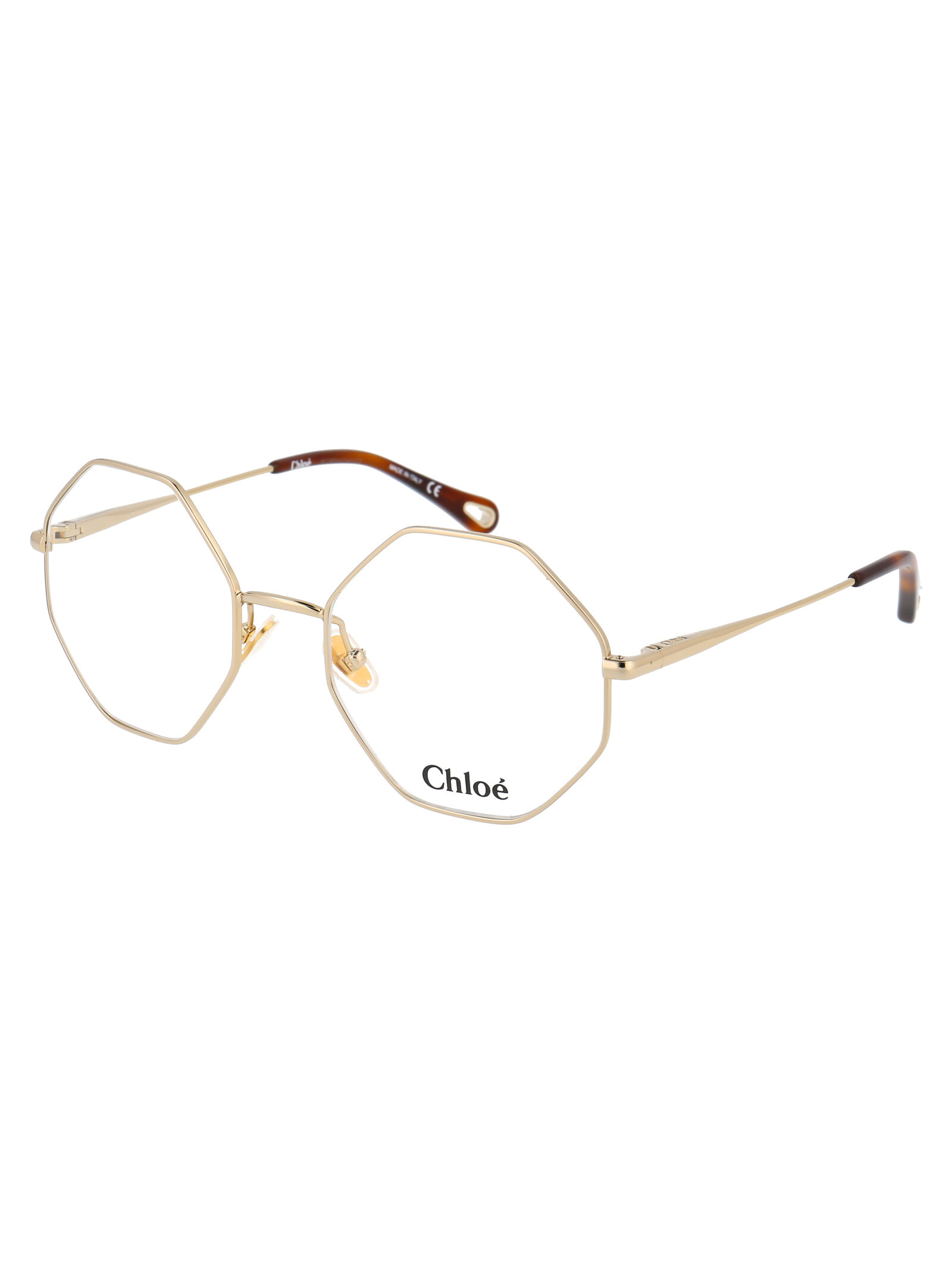 Chloé Hexagonal Frame Glasses In White