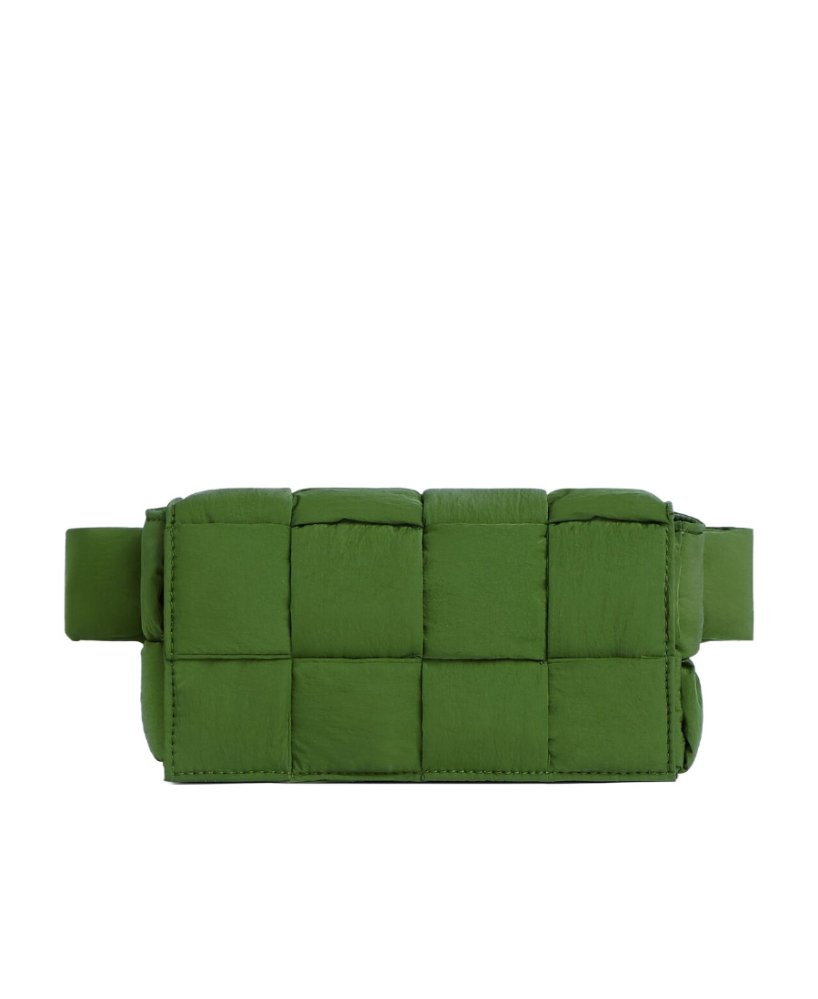 Bottega Veneta Padded Science And Technology Card Belt Waist Bag In Green