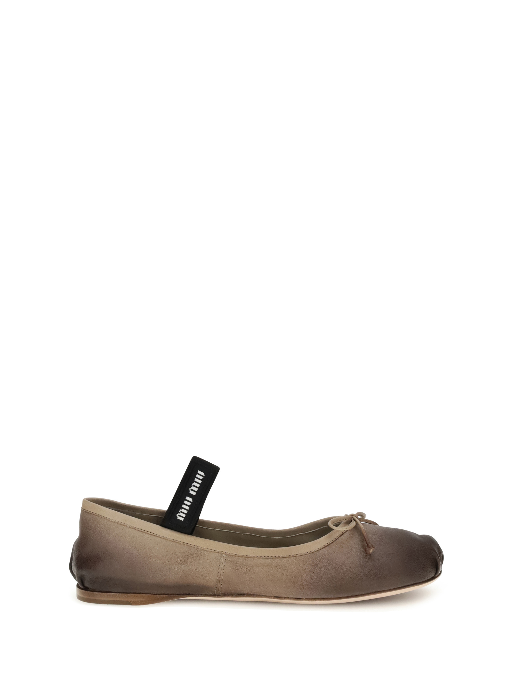Miu Miu Bow-detailed Ballerinas In Multi