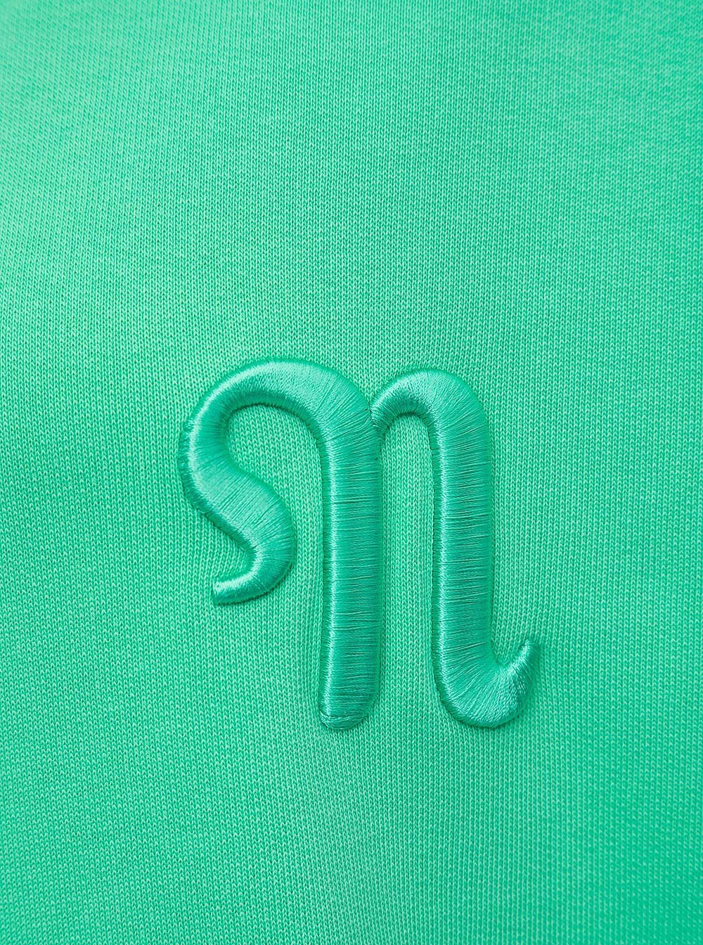 Nanushka Logo Drawstring Organic Cotton Hoodie In Green