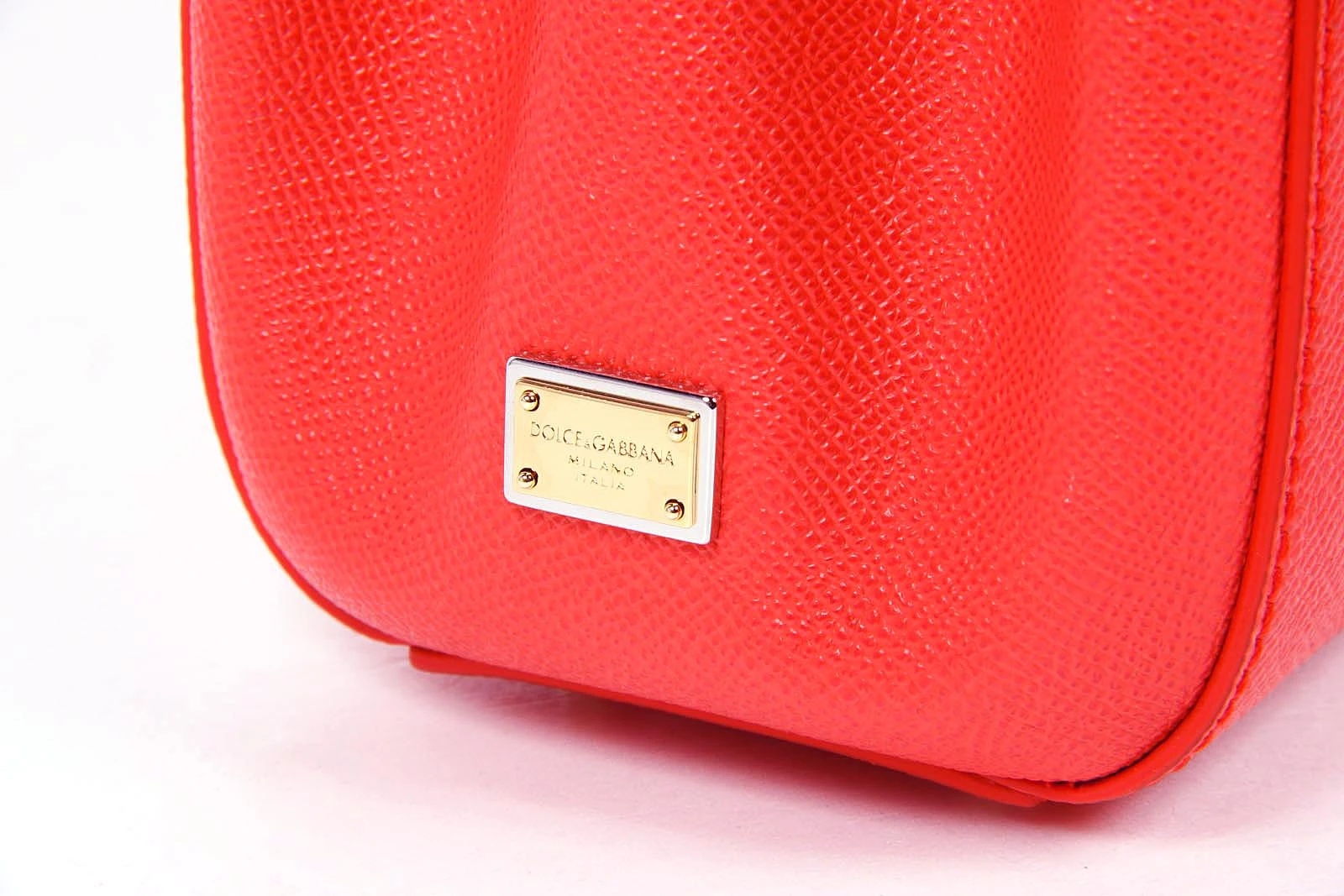 Dolce & Gabbana Logo Details Handbag In Orange