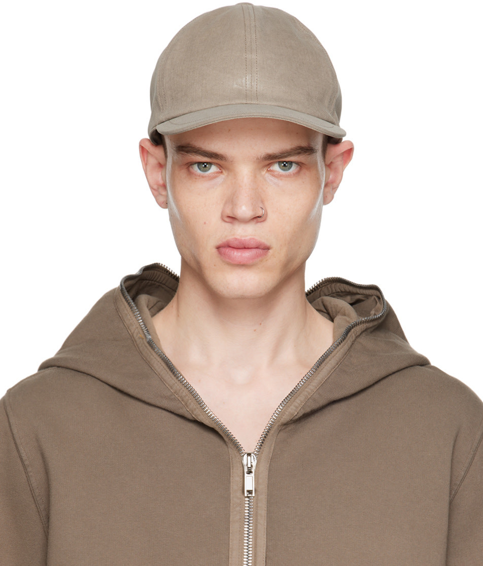 Rick Owens Drkshdw Overdyed Foil Baseball Cap In Gray