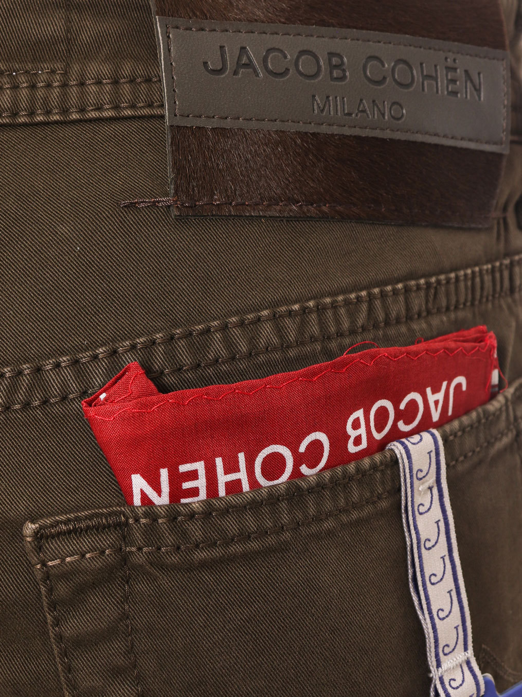 Jacob Cohen Men's Eco-friendly Stretch Denim Jeans In Brown