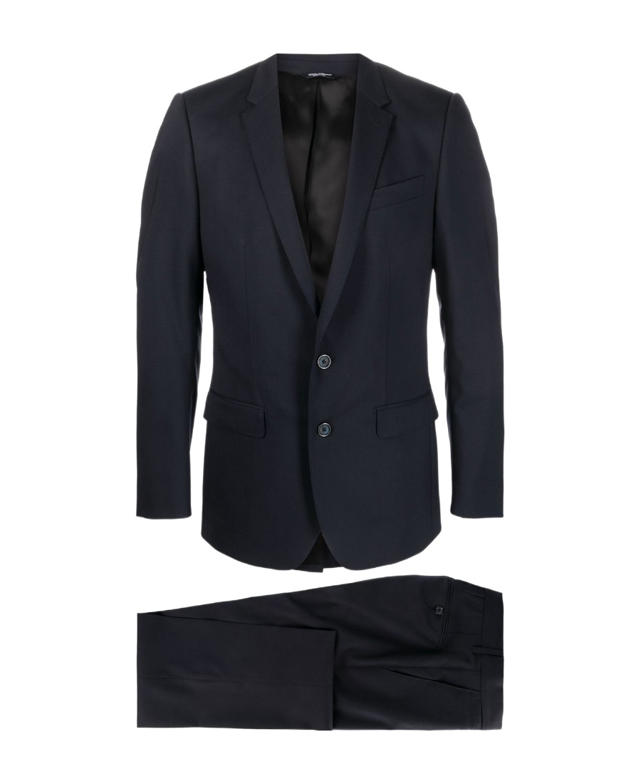 Dolce & Gabbana Single-breasted Virgin-wool Suit In Black