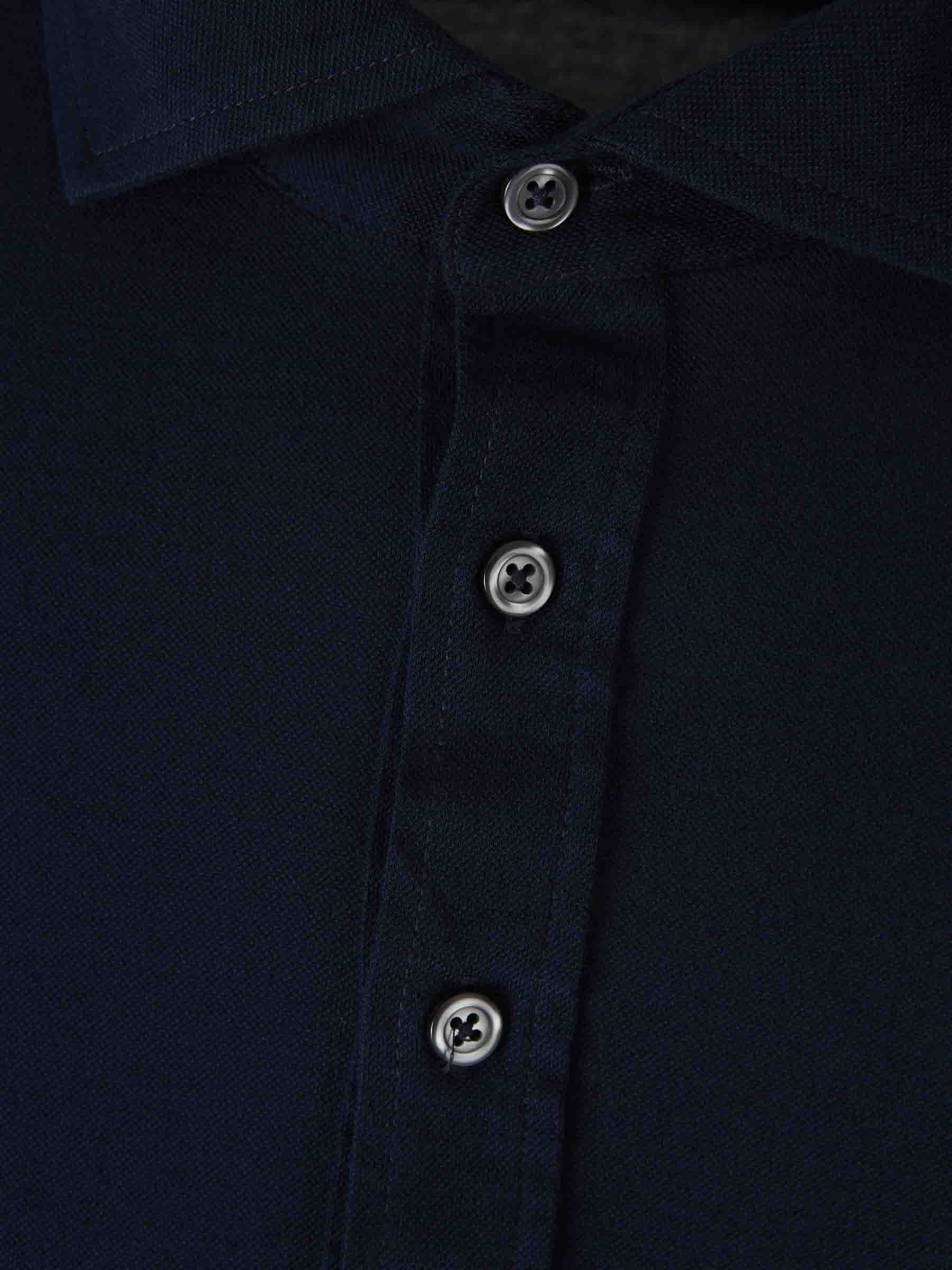 Gran Sasso Long-sleeve Button Polo Shirt In Black