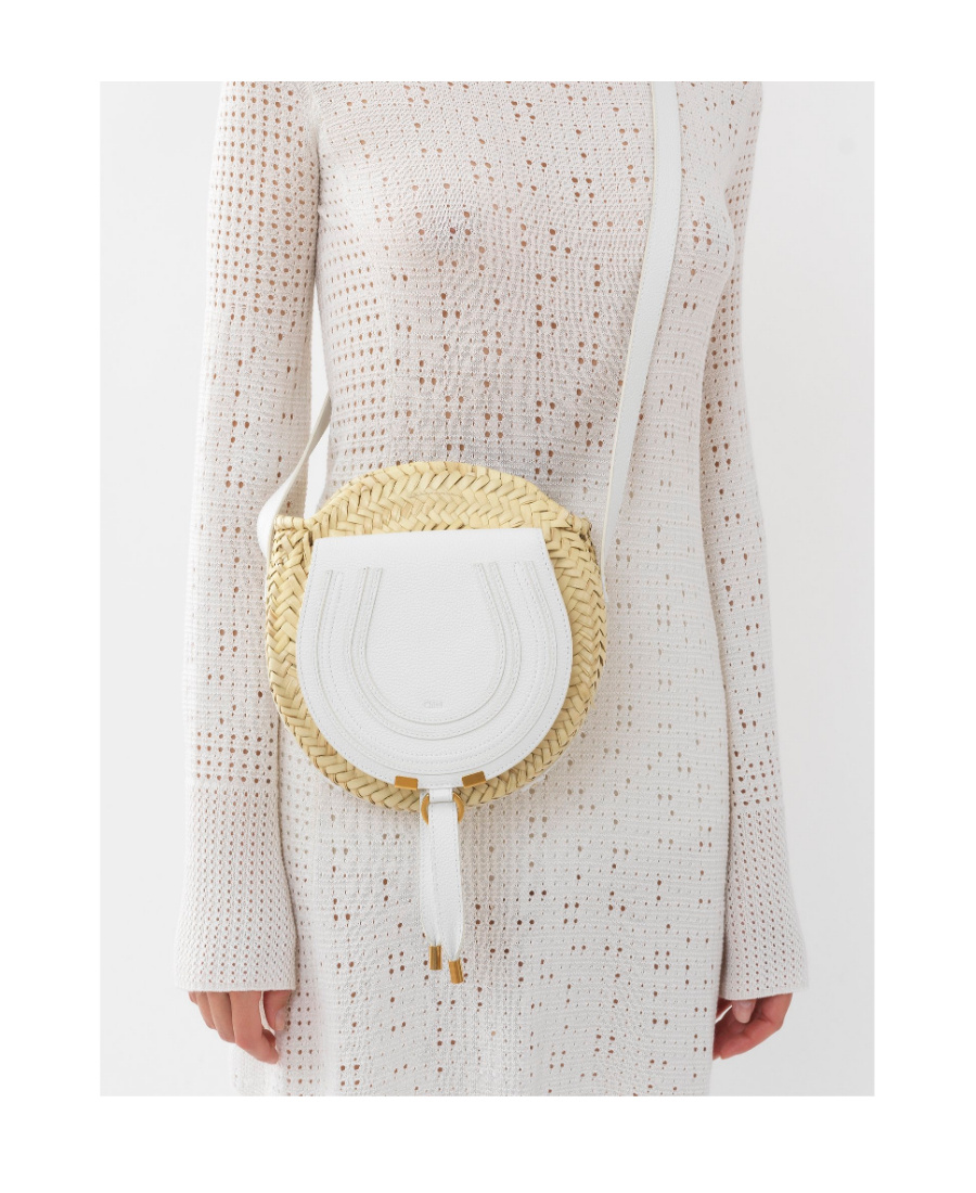 Chloé Marcie Satchel Bag In White
