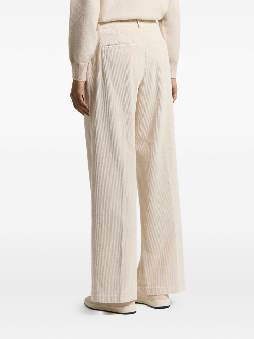 Peserico Corduroy Trousers In Animal Print