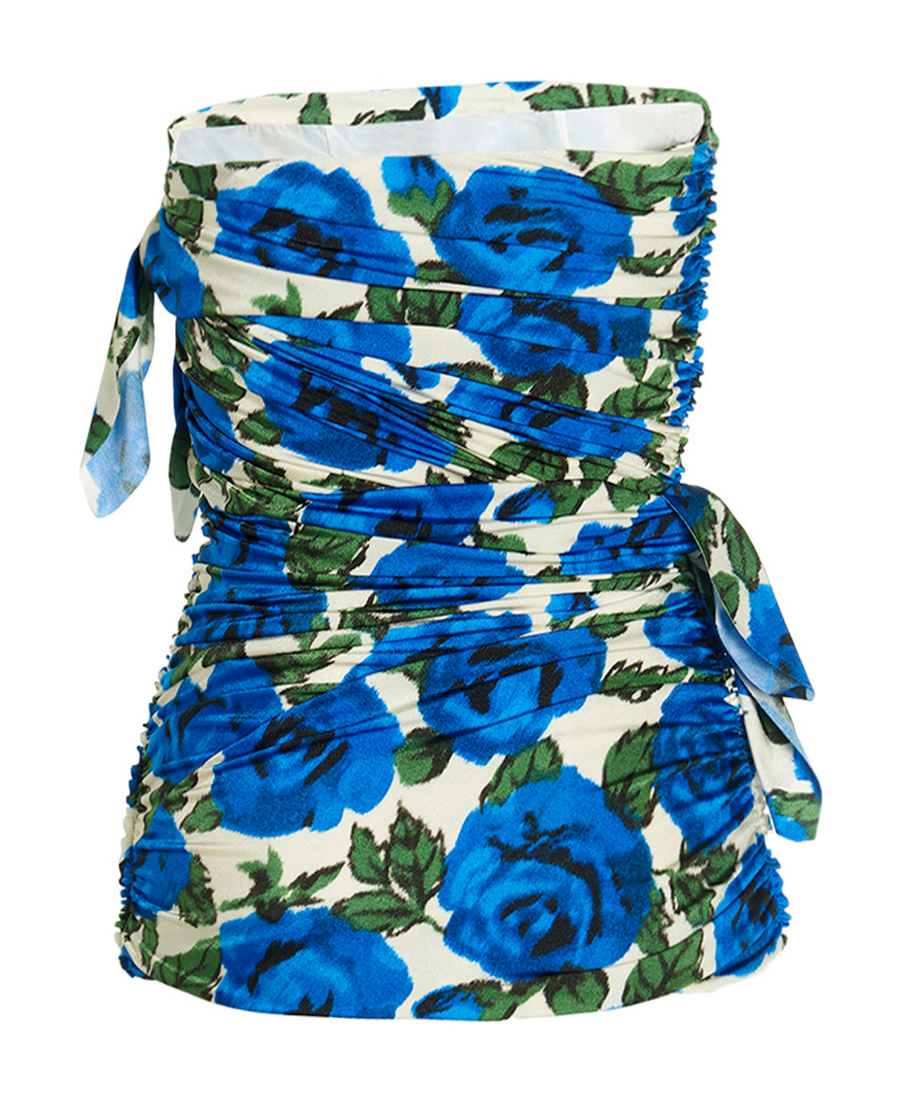 Philosophy Di Lorenzo Serafini Bare-shoulder Blouse In Blue