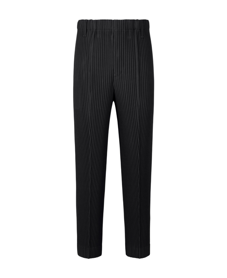 ISSEY MIYAKE HIGH-WAISTED PLEATED TROUSERS 