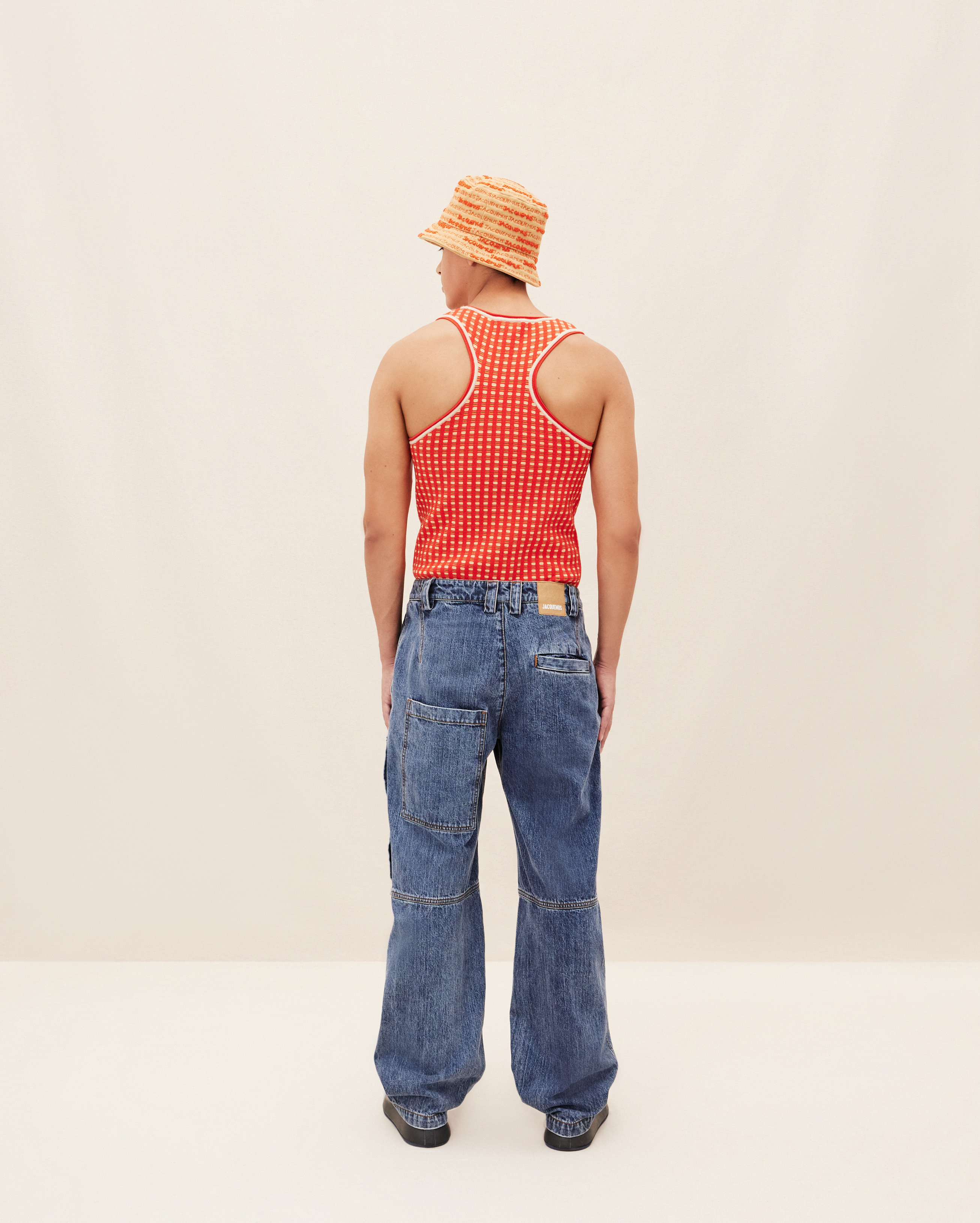 Jacquemus Le De Nimes Cargo Jeans In Blue