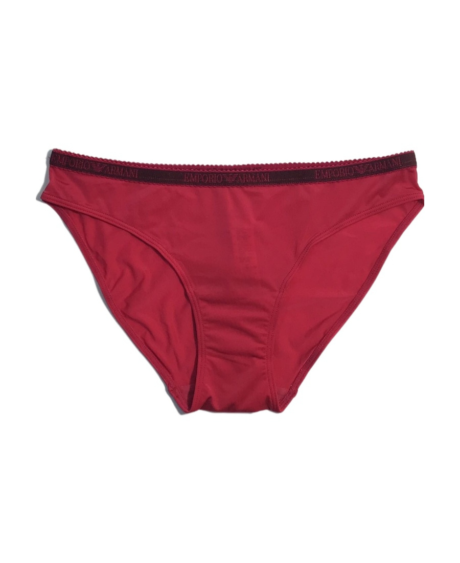 Emporio Armani Logo Logo Briefs In Red