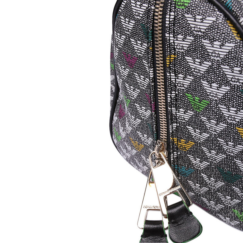 Emporio Armani Logo Handbag In Gray