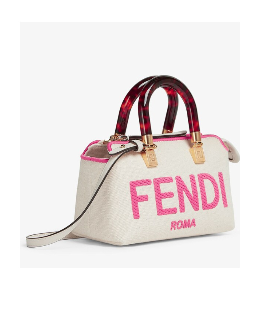 Fendi By The Way Logo Handbag In White