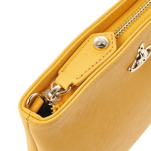 Vivienne Westwood Logo Shoulder Bag In Yellow