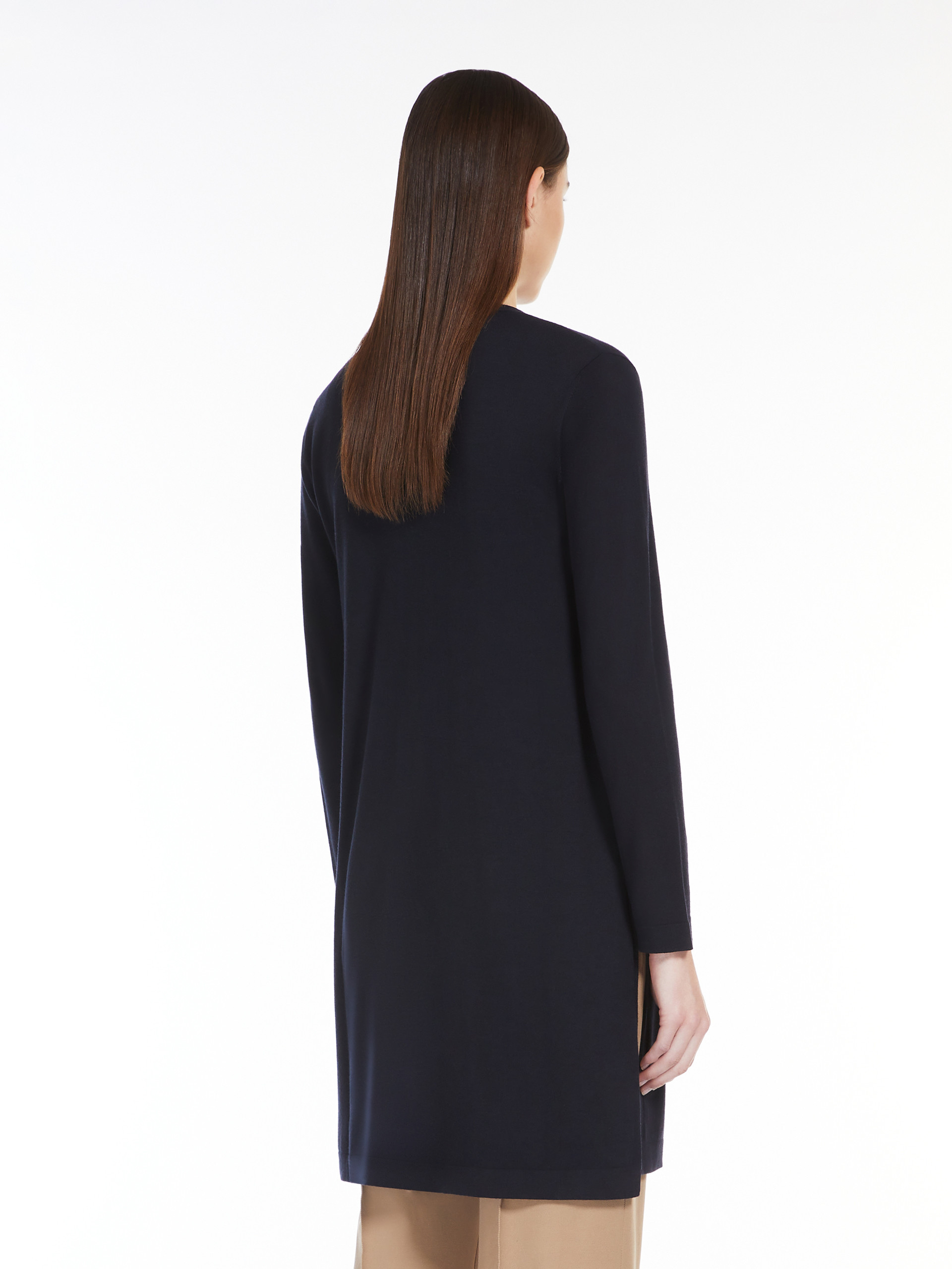 Shop Max Mara Wool Cardigan In Black